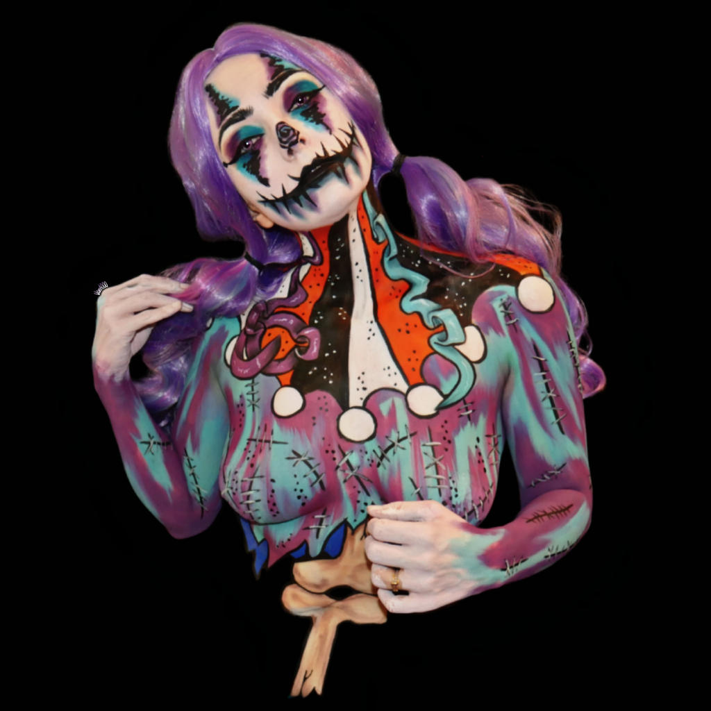 Creepy clown - Bodypaint 5/5