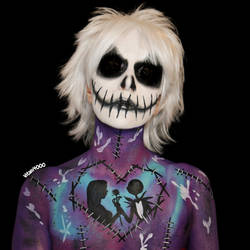 Nightmare before Christmas - Bodypaint by Vitani4000