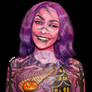 Purple Halloween Landscape - Bodypaint 1/3