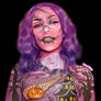 Purple Halloween Landscape - Bodypaint 2/3