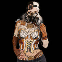 Steampunk lady - Bodypaint 1/8