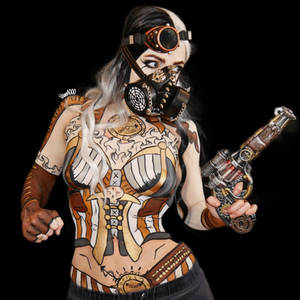 Steampunk lady - Bodypaint 4/8