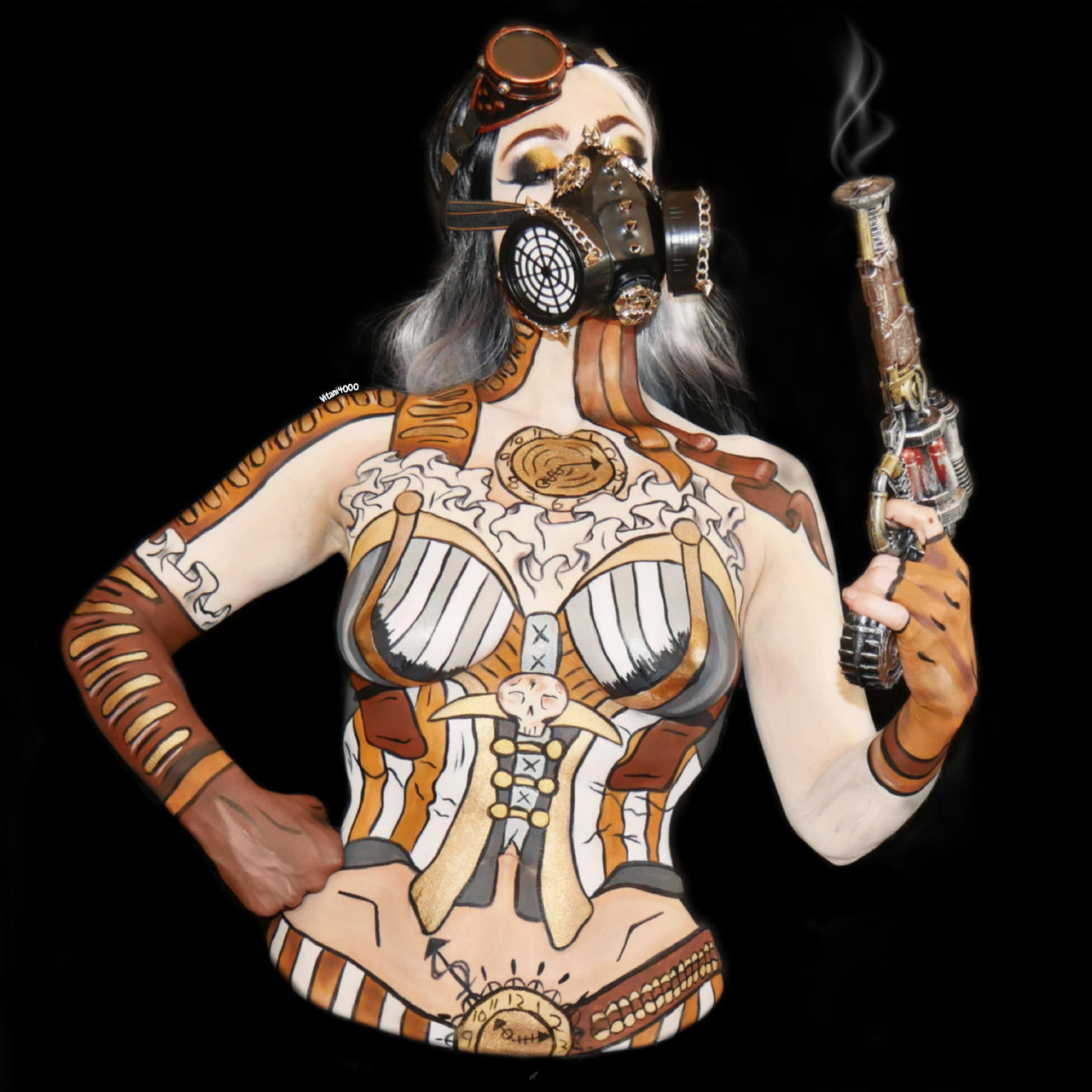 Steampunk lady - Bodypaint 5/8
