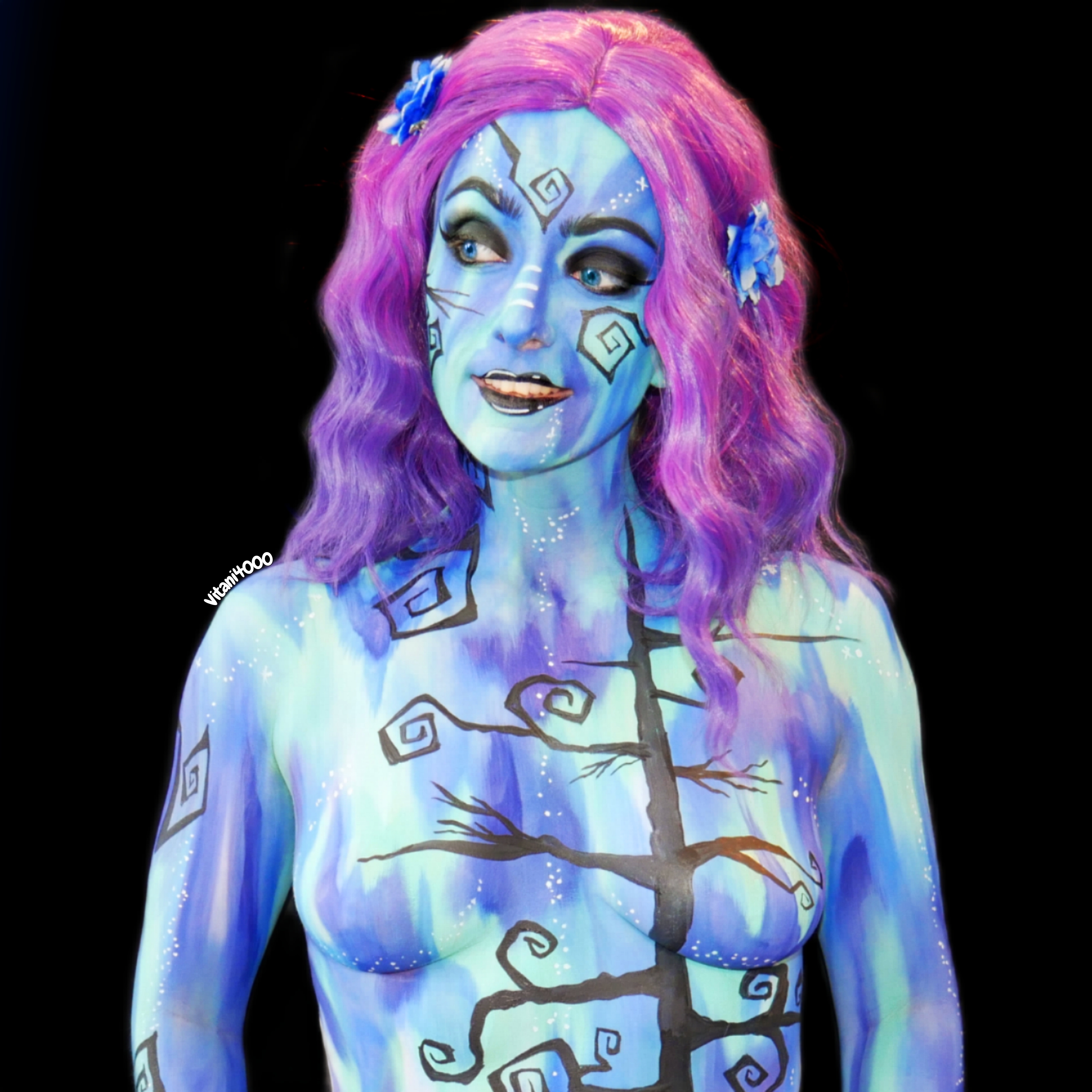 A hauntingly beautiful forest - Bodypaint