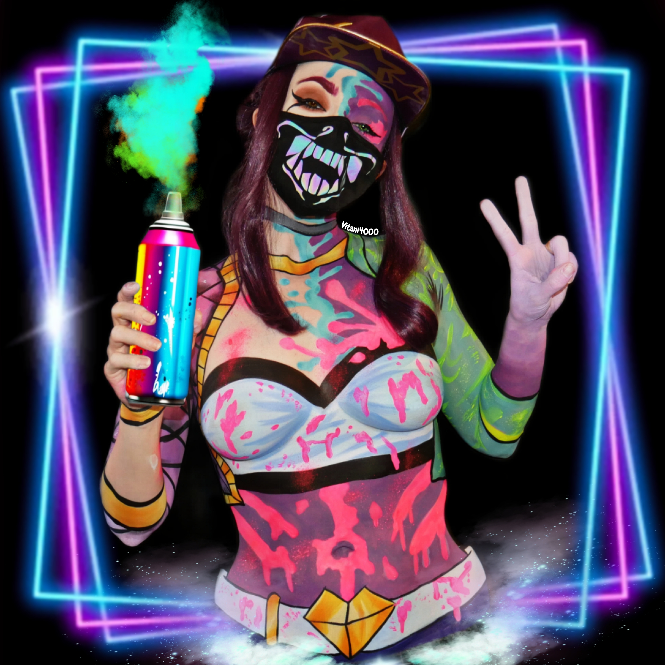 KDA Akali Bodypaint 4/8