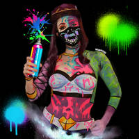KDA Akali Bodypaint 6/8