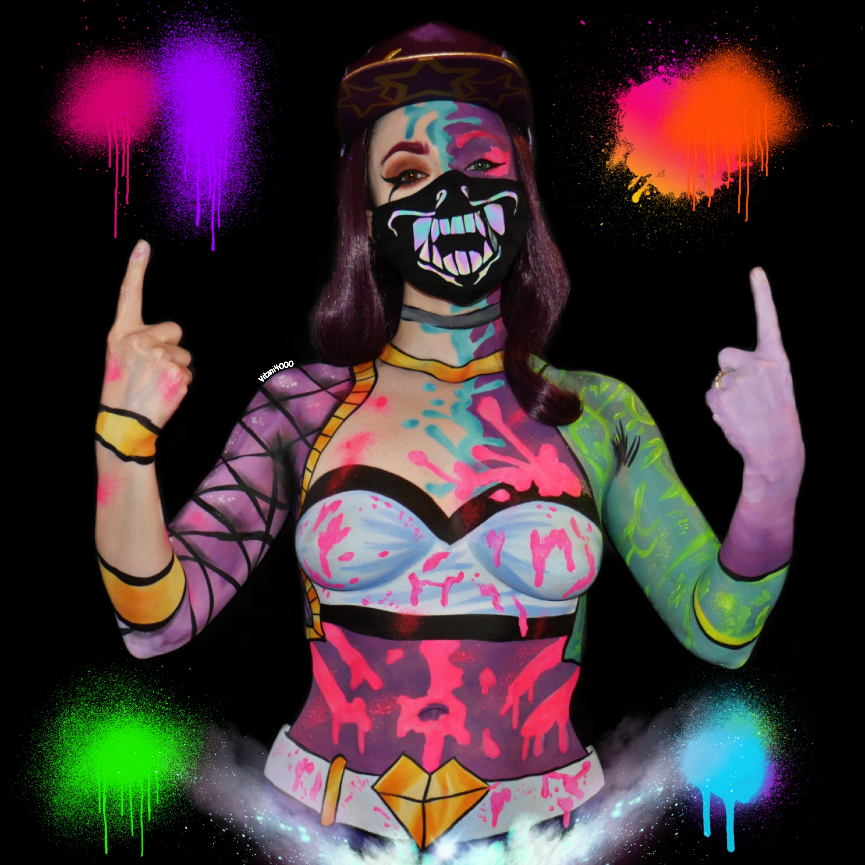 KDA Akali Bodypaint 7/8