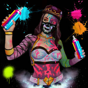 KDA Akali Bodypaint 8/8