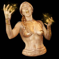 Golden Lara Croft - Bodypaint 4/9