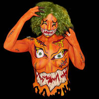Pumpkin monster - Bodypaint 4/8
