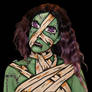 Green stitched mummy - Bodypaint 1/2