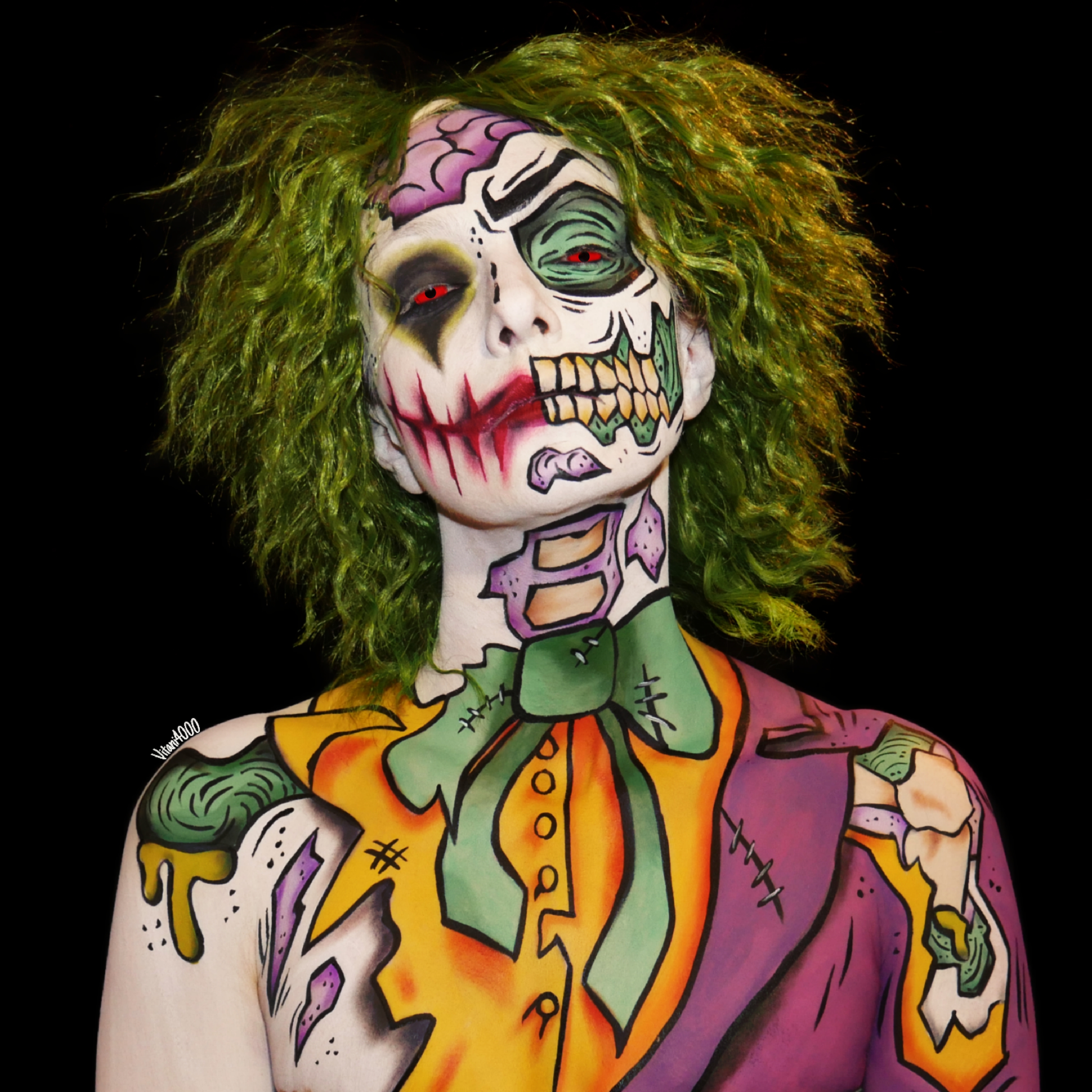 Zombiefied Joker - Bodypaint 3/3