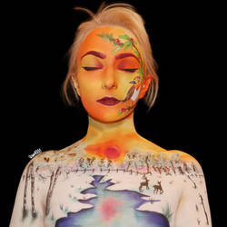 Winter landscape - Bodypaint 2/2