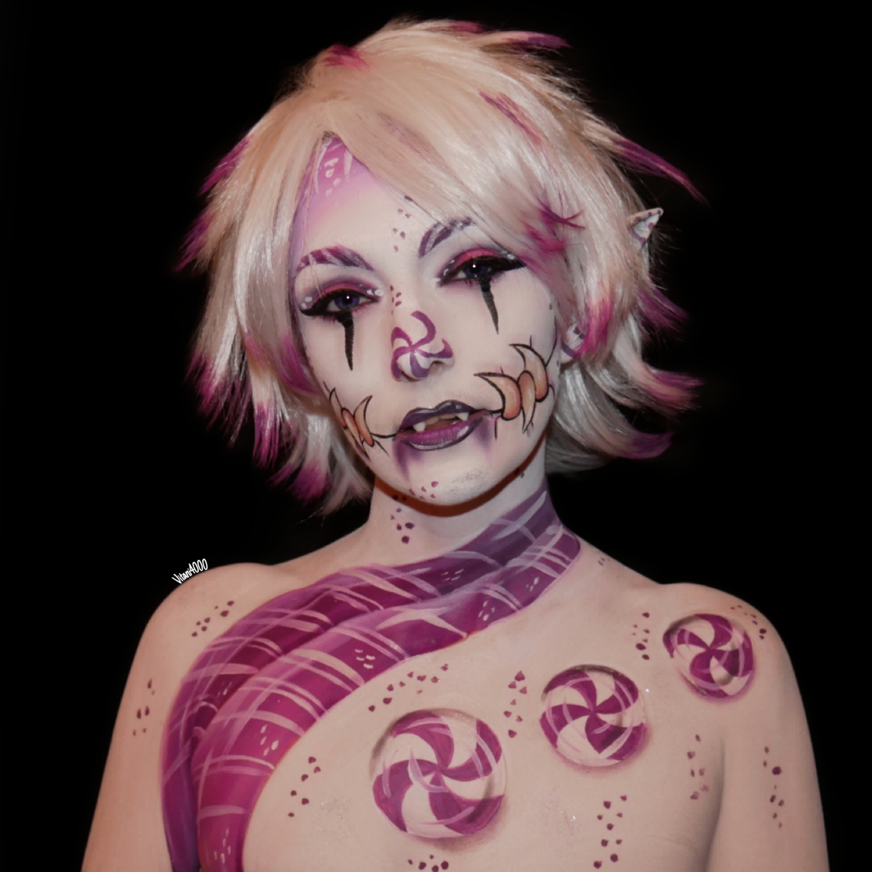 Elvish peppermint creature - Bodypaint 3/6