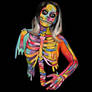 Melting rainbow skeleton - Bodypaint 1/5