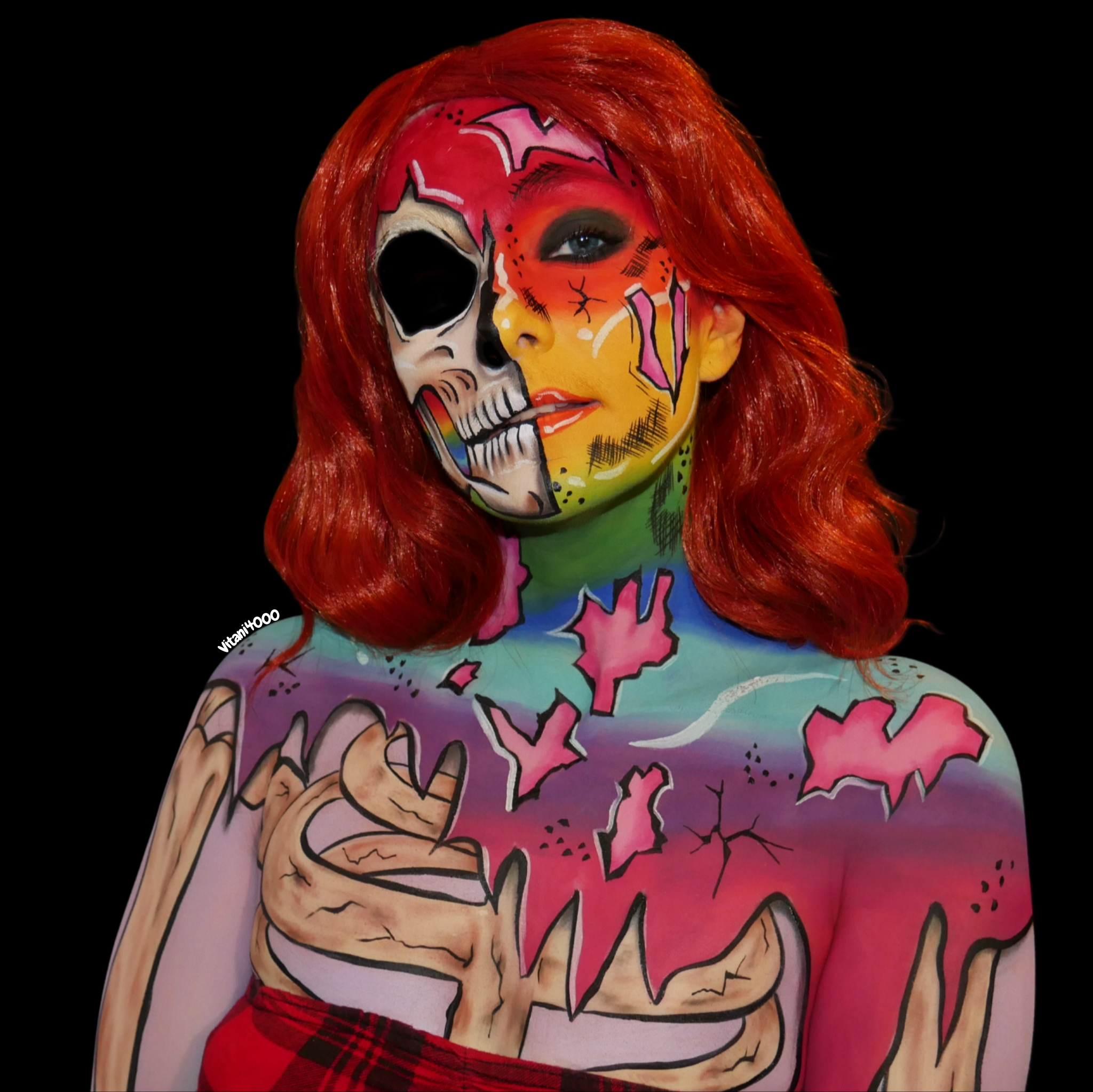 Rainbow Zombie - Bodypaint 3/3