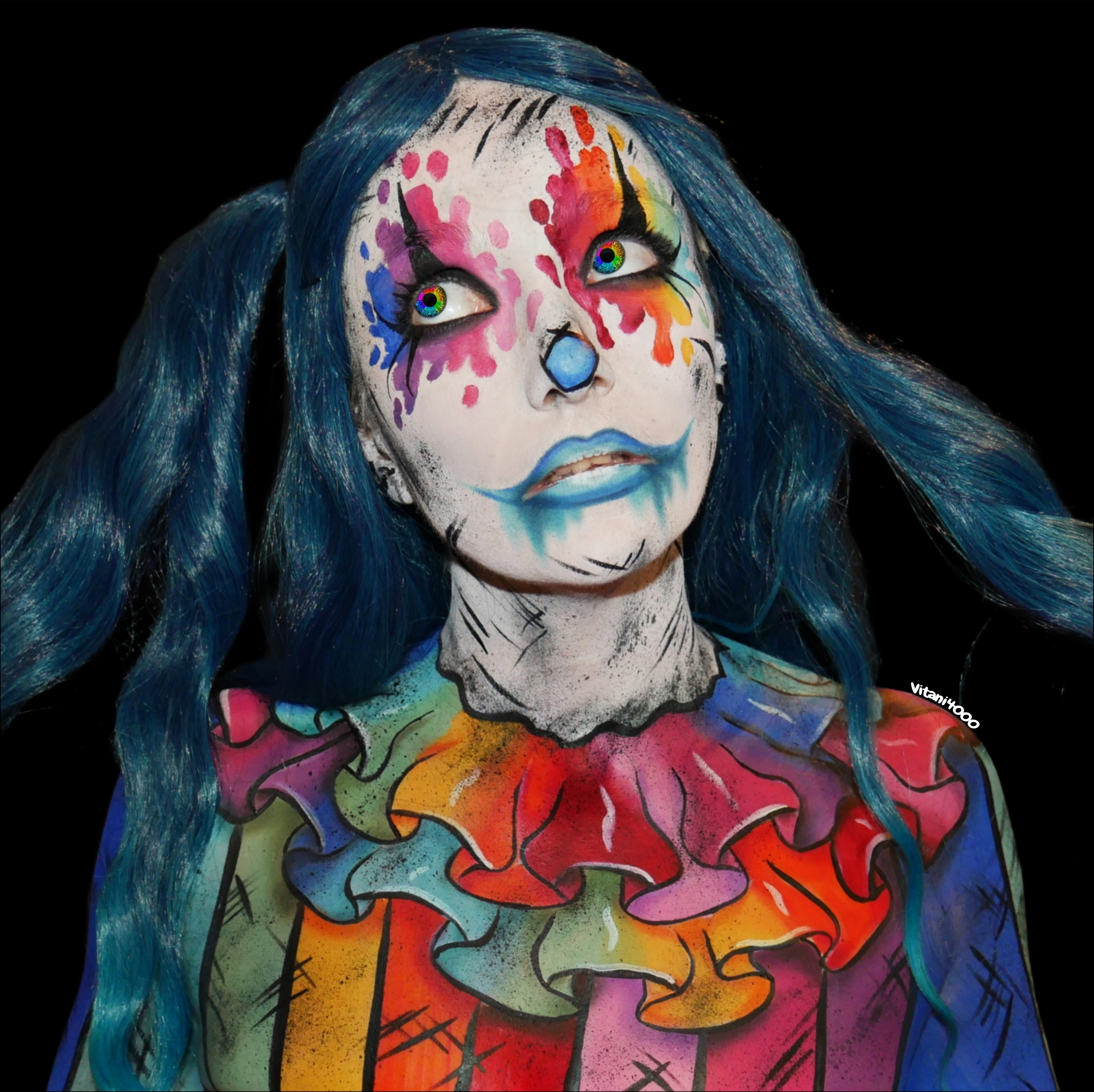 Rainbow clown - Bodypaint 3/6
