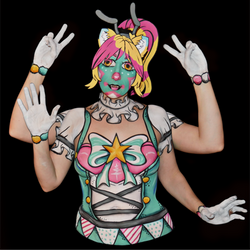 Estrella the clown - Bodypaint 1/12