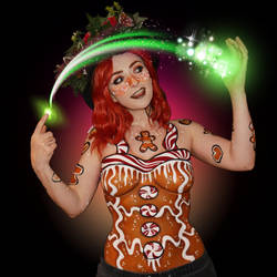 Gingerbread Witch - Bodypaint 1/7