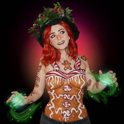 Gingerbread Witch - Bodypaint 2/7