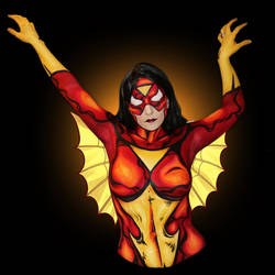 SpiderWoman - Bodypaint 1/7