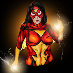 SpiderWoman - Bodypaint 2/7