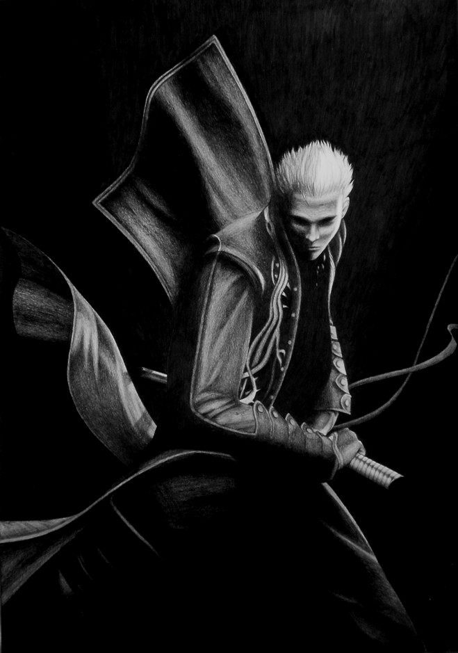 vergil (devil may cry and 1 more) drawn by yukiale