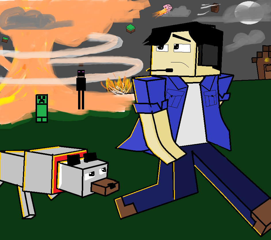 Minecraft Cartoon Explosion a minecraft Explosion by ThePixelCreator on DeviantArt