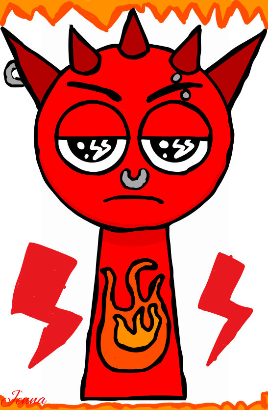 Sprunki - Raddy Redesign by Jennatokidoki2468 on DeviantArt