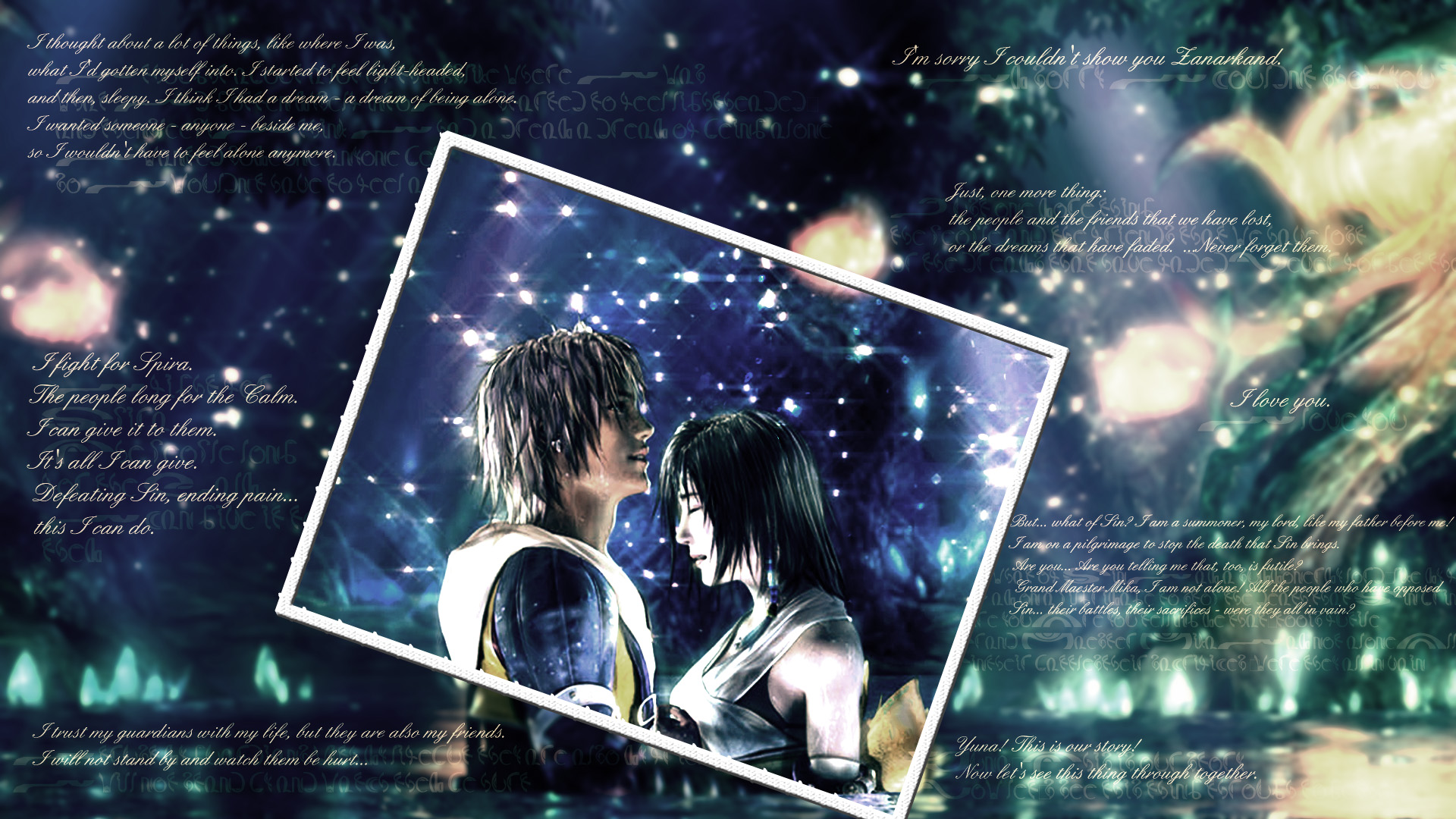 Memories - Final Fantasy X Wallpaper by Rose13Valentine on DeviantArt Memories - Final Fantasy X Wallpaper by Rose13Valentine on DeviantArt