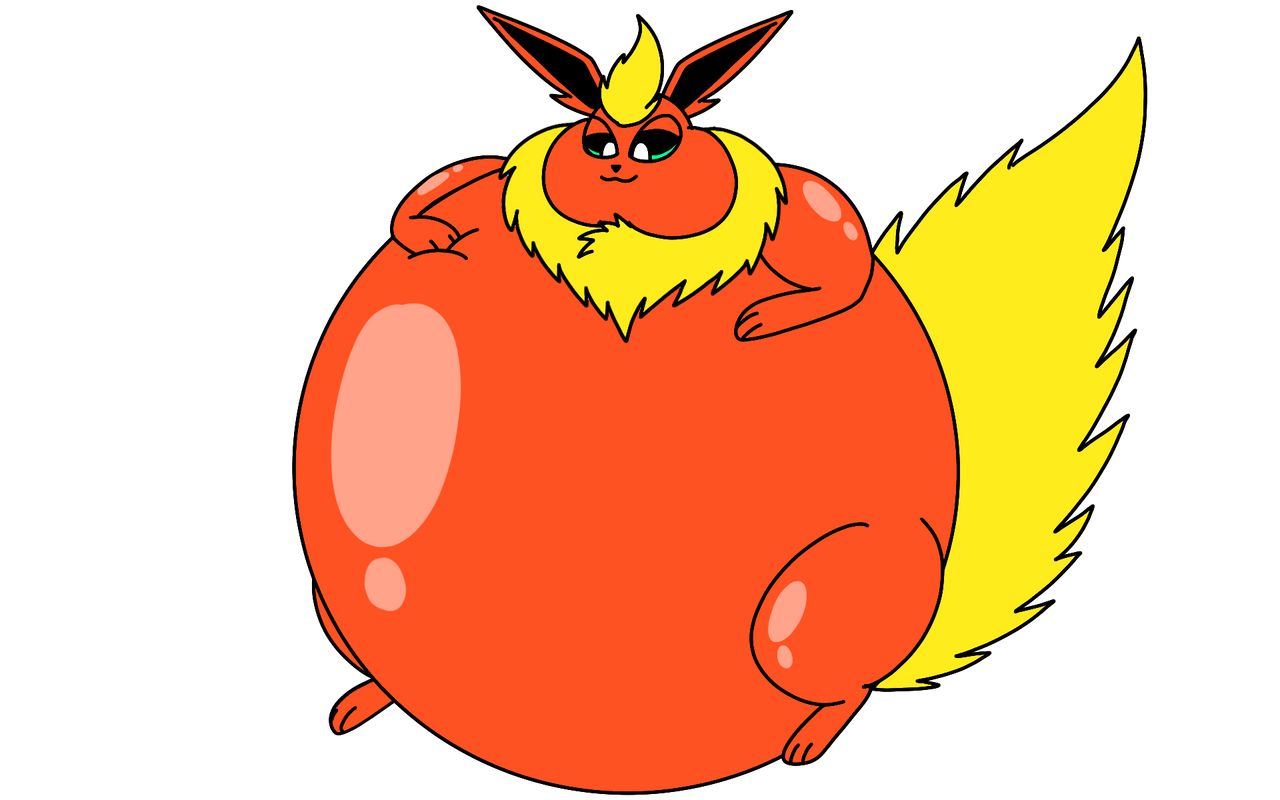 Ballooned Flareon by PTsCreatureVerse on DeviantArt