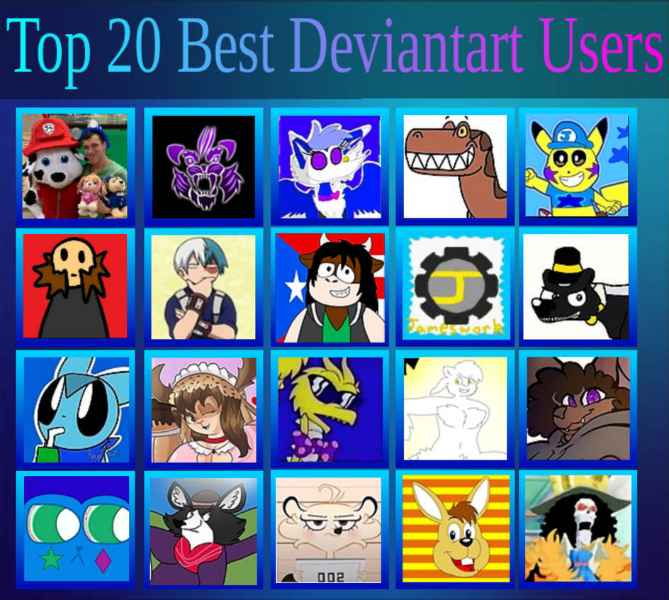 Top 20 Best DeviantArt Users by PTsCreatureVerse on DeviantArt