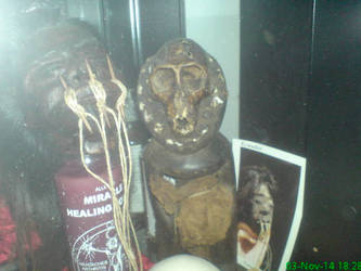 African Art with Ape Skull!