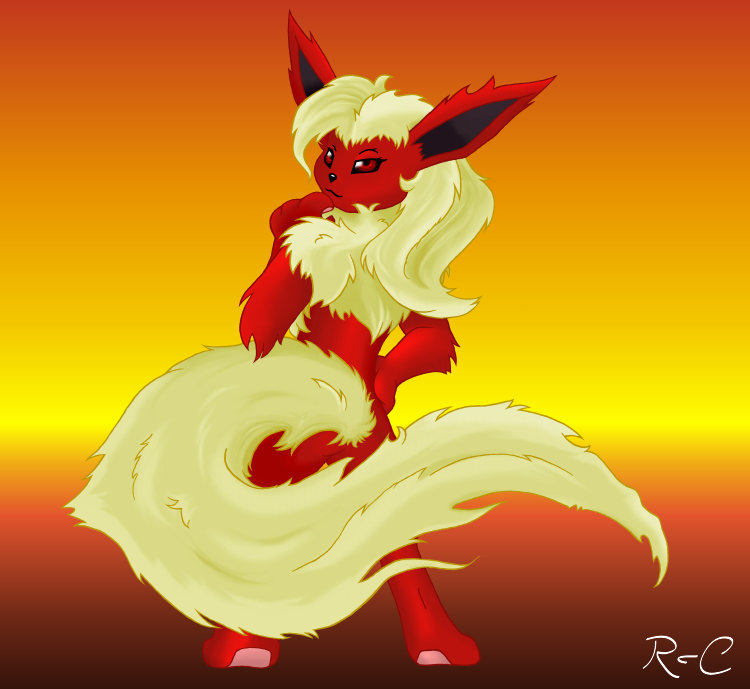 My first anthro ever - Flareon