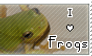 I Love Frogs stamp