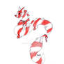 Candy Cane Chime Fox Adopt - CLOSED