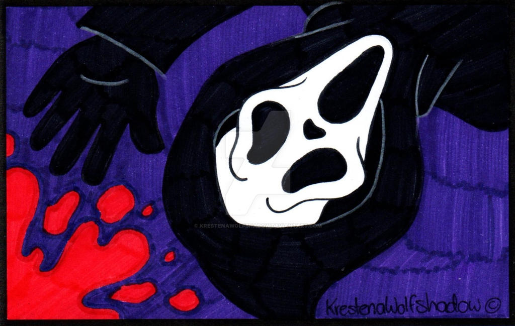 Drawtober Day 12 - SCREAM by KrestenaWolfShadow on DeviantArt
