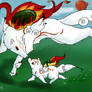 Amaterasu and Chibiterasu