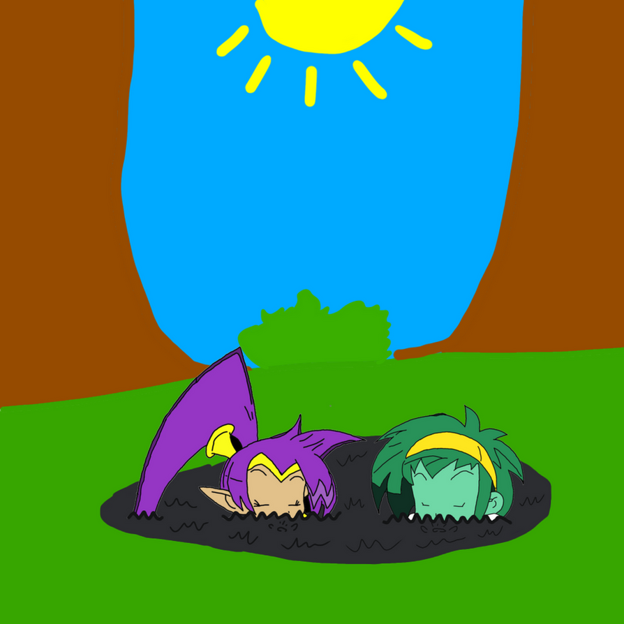 Shantae and Rottytops in Tar by Sub-Scorpion03 on DeviantArt