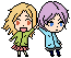 Karneval- Pixel Art - Siblings