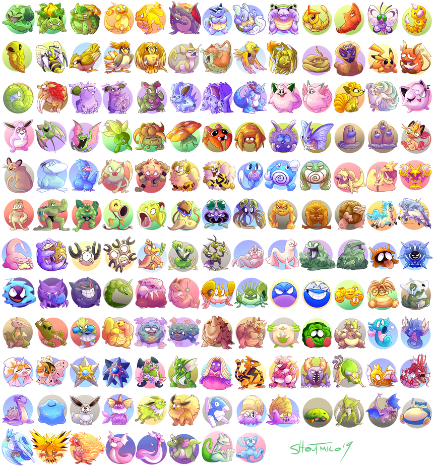 Pokemon Red and Blue Kanto Pokedex