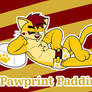 Pawprint Padding (Gold-White)