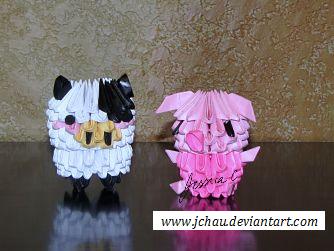 3D Origami Farm Animals by jchau on DeviantArt 3D Origami Farm Animals by jchau on DeviantArt