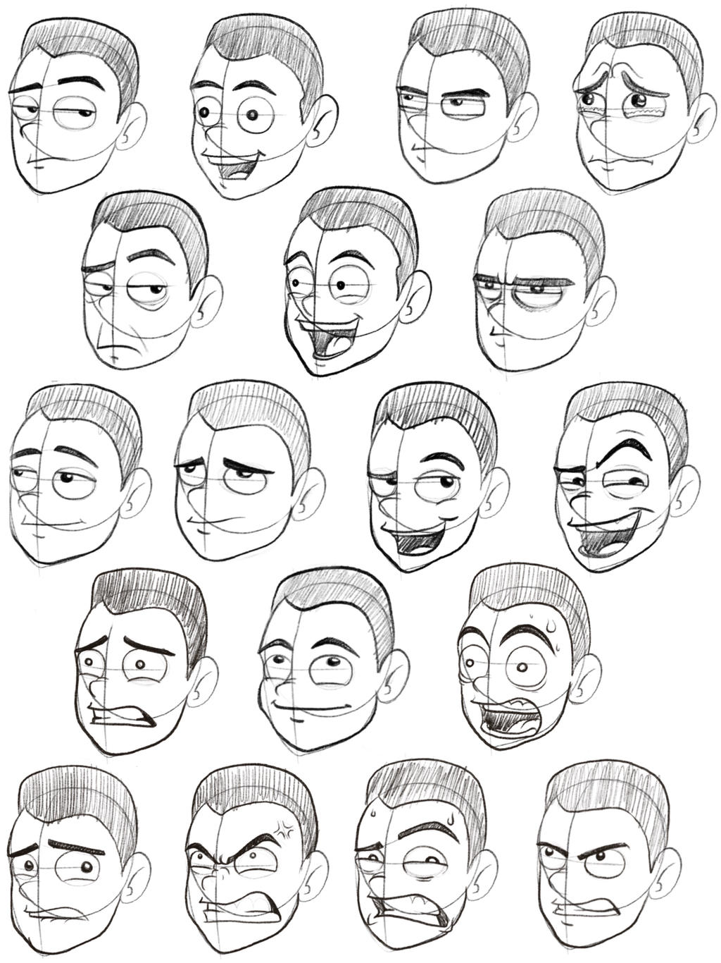 Character Design/ Facial Expressions! by stefanpavel on DeviantArt