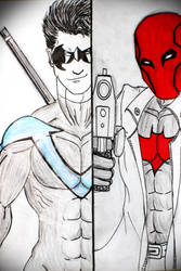 Nightwing and Red Hood