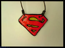 superman logo clay