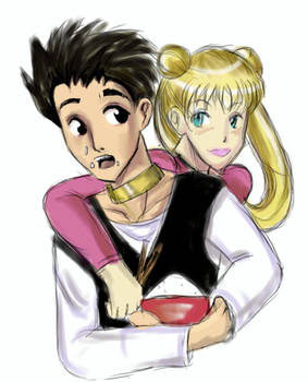 Gohan and Sailor Moon