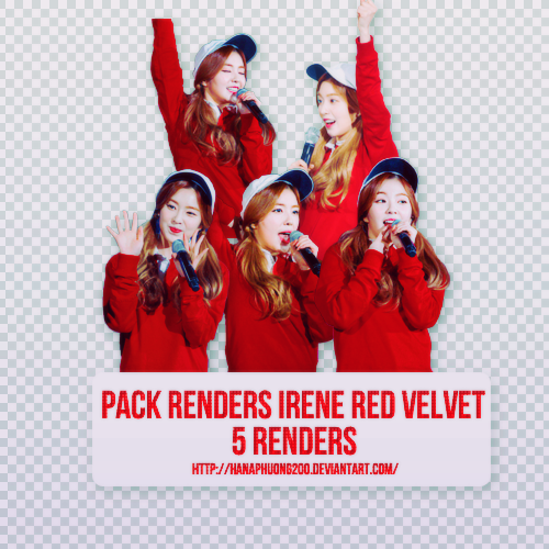 [PACK RENDERS 27] IRENE RED VELVET