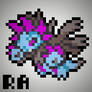 Hydreigon Icon Pixel Art.