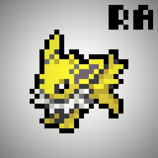 Jolteon Pokémon Pixel Art - Pix Brix Instructions 